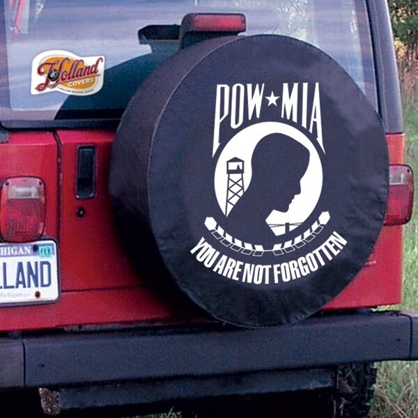 35 X 12.5 POW/MIA Tire Cover